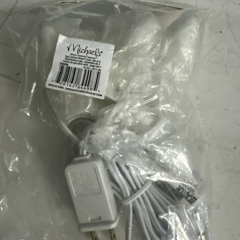 C7 6 SOCKET LIGHT CORD SET FOR DEPT 56 LEMAX CHRISTMAS VILLAGE BUILDINGS‎  04278